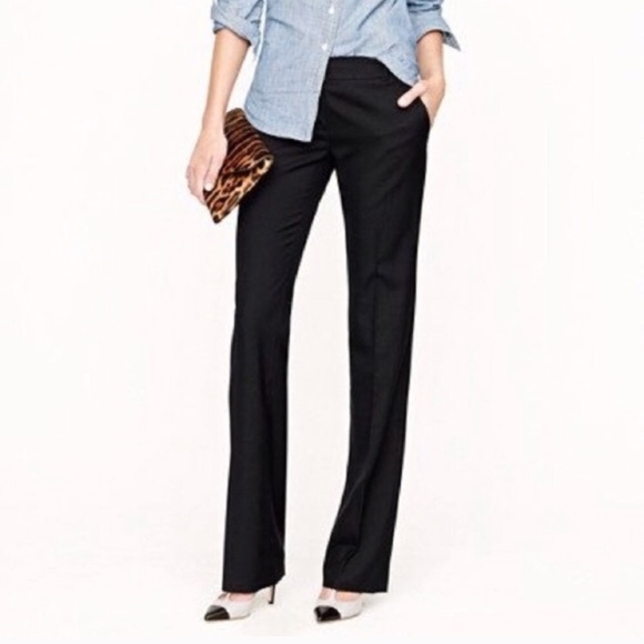 J. Crew Pants - J Crew City-fit classic trouser black size 2